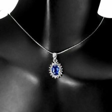 Silver Pendant Blue Kyanite