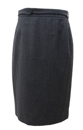Daks pinstripe dark grey wool - dark,