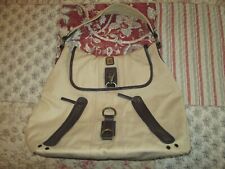 MUSTO Beige Canvas Hobo