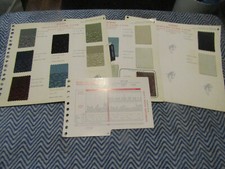 1966 MERCURY PARKLANE COLOR UPHOLSTERY DEALER ALBUM BROCHURE SHEETS SET