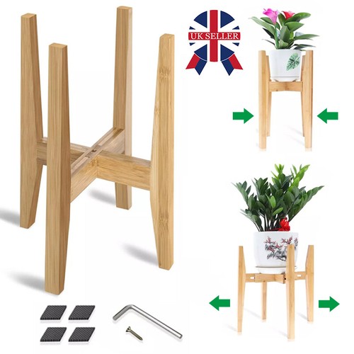 Adjustable bamboo wooden plant - wooden,
