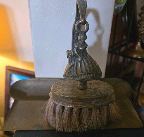 Antique crinoline lady brush - brush, /