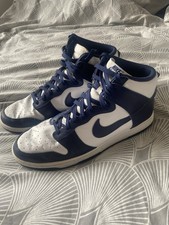 Men’s Nike Dunks High - Navy/white. Size UK 12. VGC