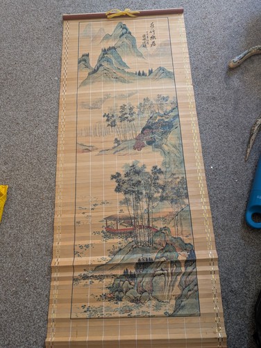 Vintage chinese bamboo slat - vintage,