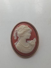 Faux Cameo Scarf Clip
