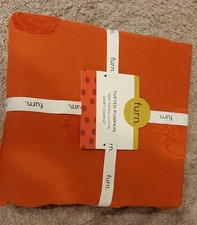 furn. Pumpkin Tufted Halloween 100% Cotton Duvet Cover Set – Double, Orange 