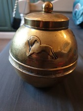 Vintage Souvenir 1924 Liptons Tea Caddy British Empire Exhibition Brass 