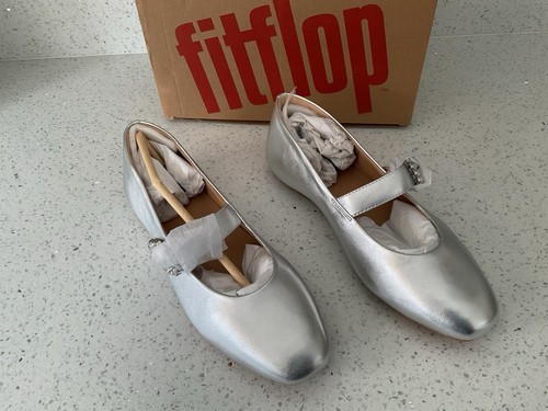 Fitflop silver leather crystal - silver,