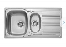 Leisure Eaton 1.5 Bowl Polished Stainless Steel Sink- EA9502