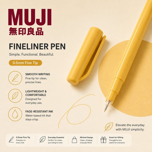 Mustard yellow fountain pen - mustard,