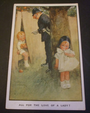LAWSON WOOD Comic CHILDREN ART STEAL APPLES FOR GIRL POLICE POLICEMAN LOVE LADY