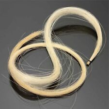 1x Hank 82cm of Real Horse Hair for 4/4 Violin Bow, Natural White - UK Seller