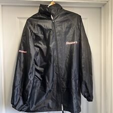 Stobart Black Knight Windbreaker Rain Jacket Size L Black