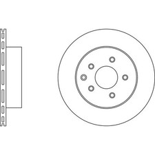 2x Brake Discs Vented For