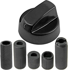 SPARES2GO Universal Gas Fire Trouser Press & Storage Heater Black Control Knob