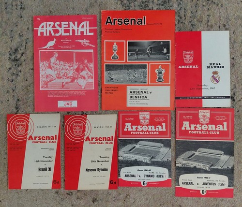 Arsenal programmes - arsenal,