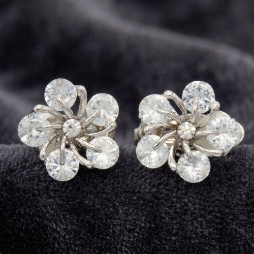 Clip earrings crystal - clip, on