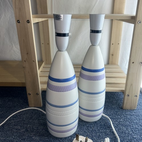 Pair vintage ceramic lamps - of,