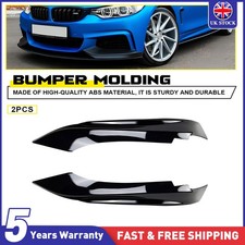 2x Gloss Black Lower Bumper