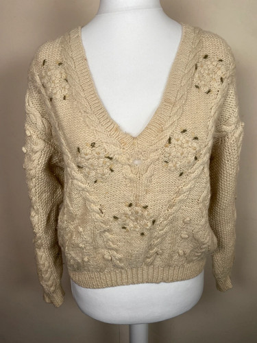 Hand knitted aran - hand,
