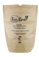 All green 140 Litre10 Paper Compostable Wheelie Bin Liners - Biodegradable Sacks