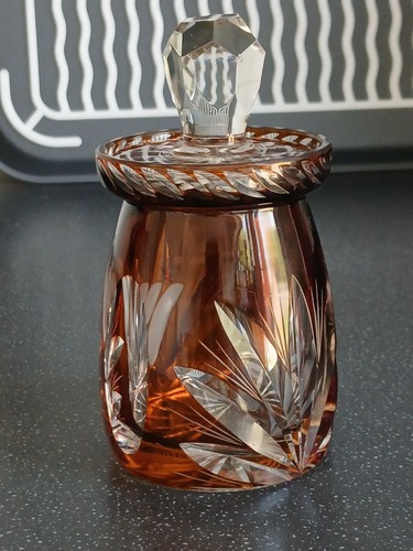 Pristine vintage amber cut - vintage,