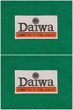 A Pair of WHITE Daiwa Patches