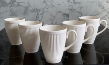 Wedgwood - Windsor - Cream - Set of x5 Mugs - Tea / Coffee