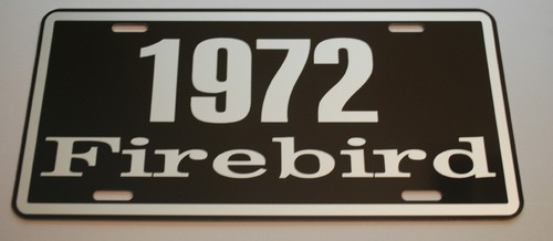 Metal license plate 1972 - plate,