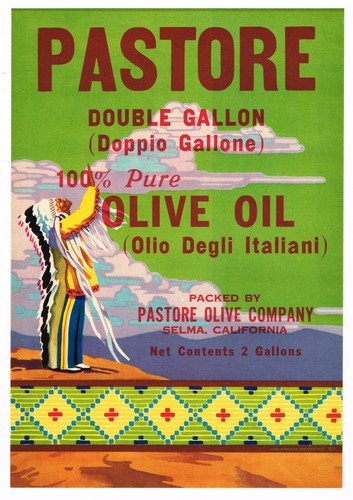 Original 1940s large can - 1940s, label