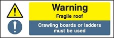 Warning - Fragile roof