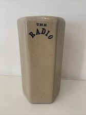 Vintage Hot Water Bottle Lovatt Langley Ware England The Radio Stone Bottle 