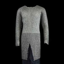 9mm Chainmail shirt  Flat Riveted With Washer full sleeve  Fathers Day Shirt