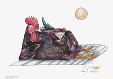 Funny Rhode Island Red Chicken