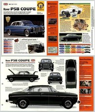 Rover P5B Coupe - 1967-73 #26 Dream Machines - Hot Cars IMP Fold Out Fact Page