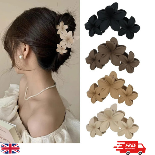 Flower thick hair claw - flower,