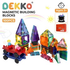 Dekko 100Pcs Magnetic Tiles