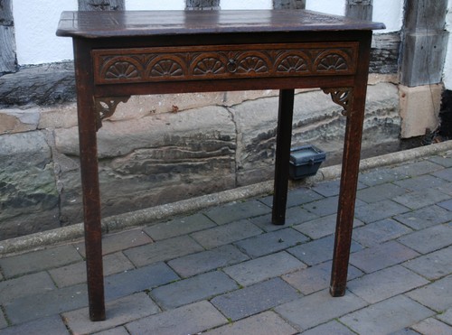 Antique georgian carved oak - georgian,