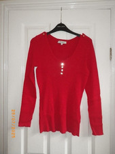 BNWOT POPPY RED RIBBED LONG