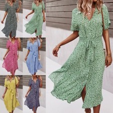 Women Sundress V Neck Summer