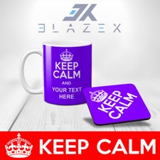 KEEP CALM PERSONALISED MUG AND