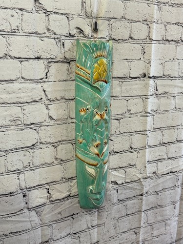 50cm green gecko - green, carved