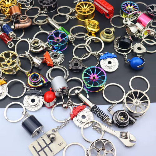 Car keyring parts metal - car, alloy