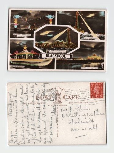 Postcard blackpool - postcard,
