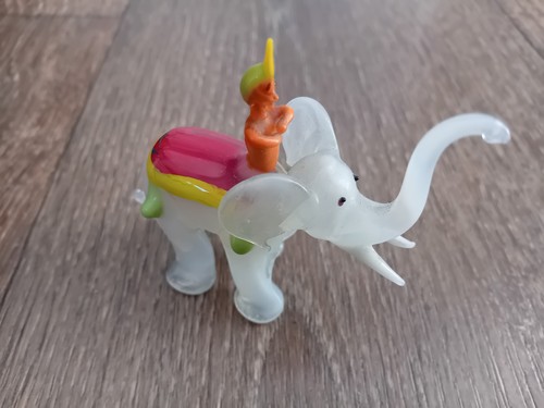 Vintage glass elephant - vintage,