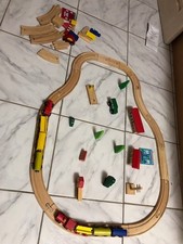 Wooden Train Set with Track &