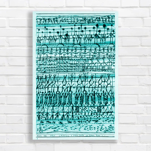 Tribal patterns abstract - tribal, teal