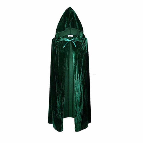 Adult velvet hooded robe - adult,