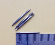 4x 18mm x 1.8mm thick heavy duty watch strap Spring bars double flange
