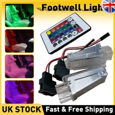 LED RGB Atmosphere Strip Lights For Audi A3 8P 8V A4 B5 B6 Car Interior Footwell